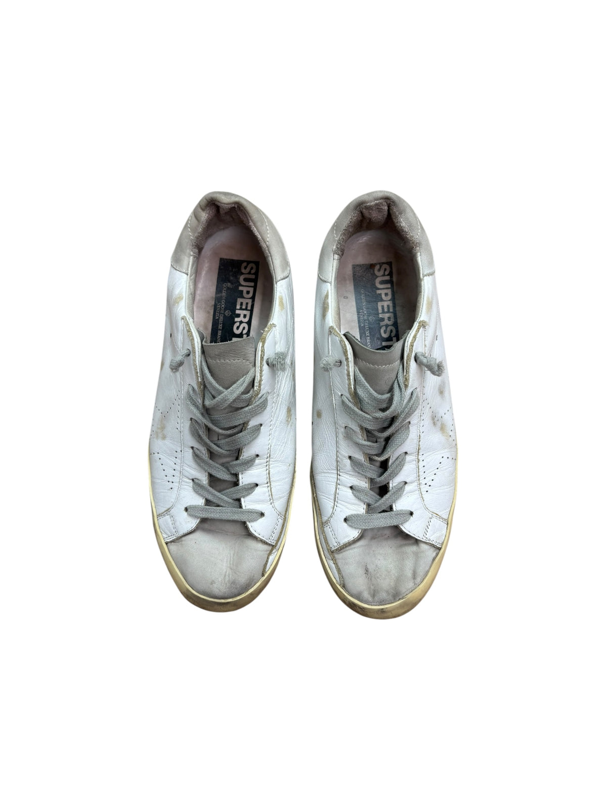 Golden Goose Superstar Distressed Leather Trainers