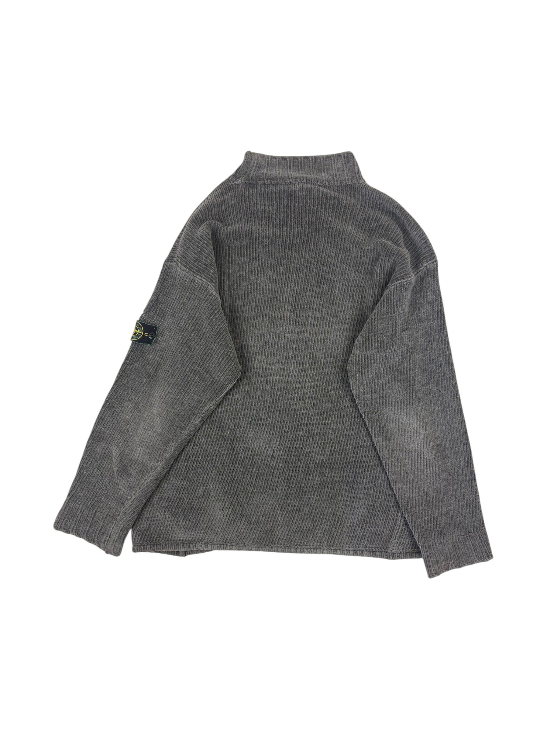 Stone Island AW98 Chenille Mock Neck Sweater