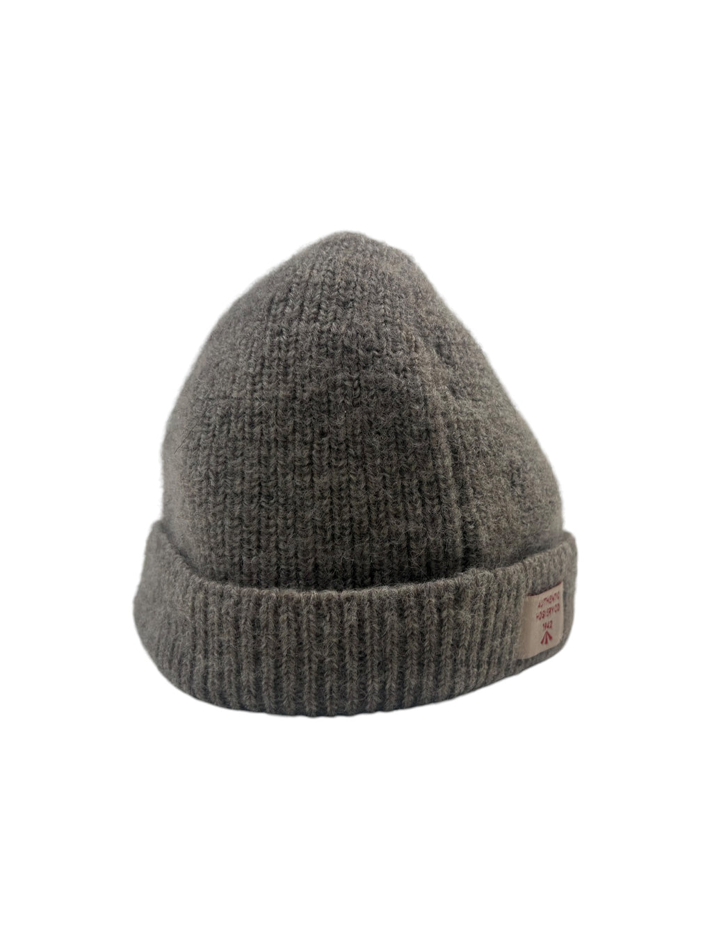 Nigel Cabourn Authentic Light Grey Solid Beanie