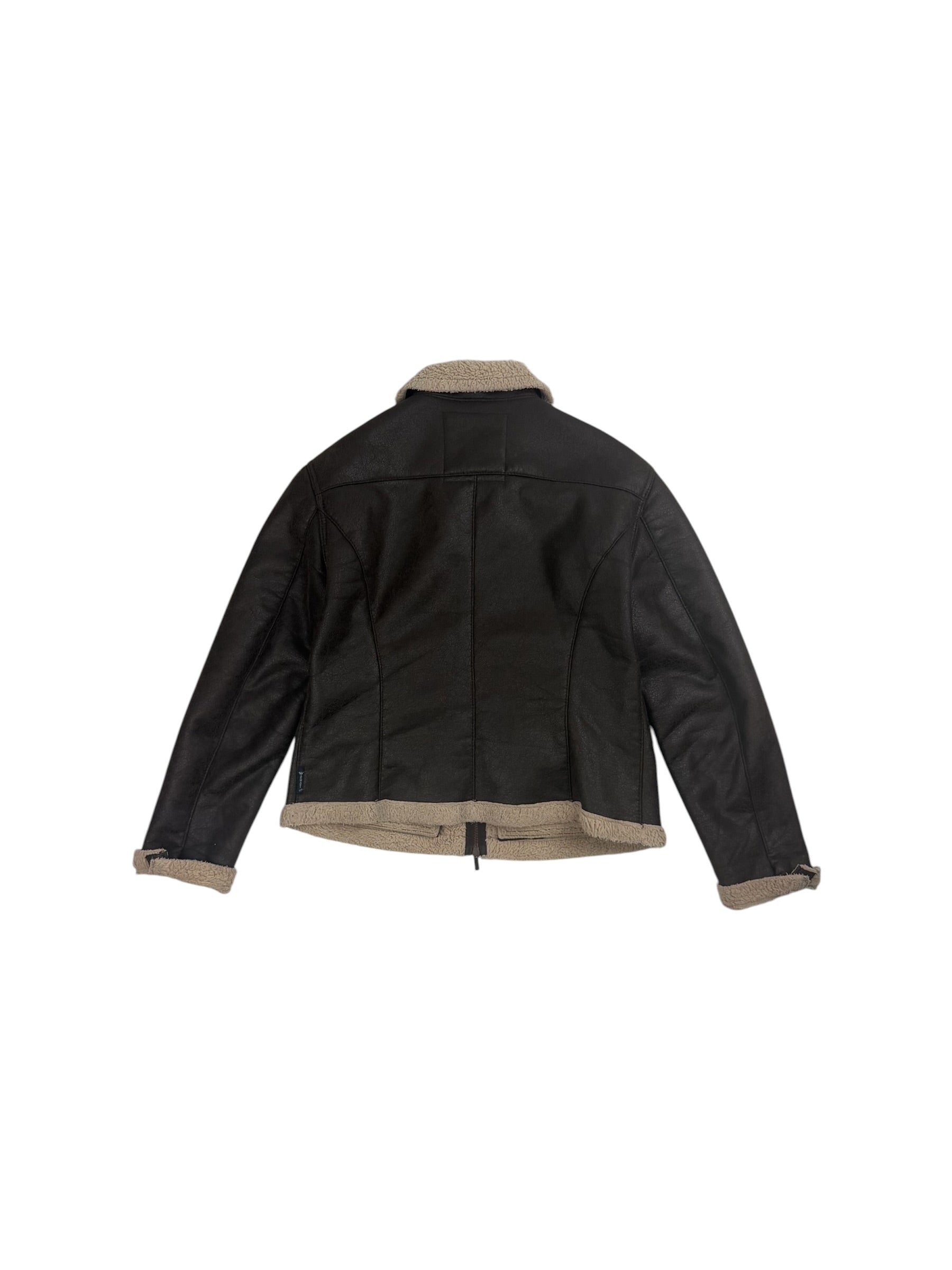 Armani Jeans 2000’s Shearling Aviator Jacket