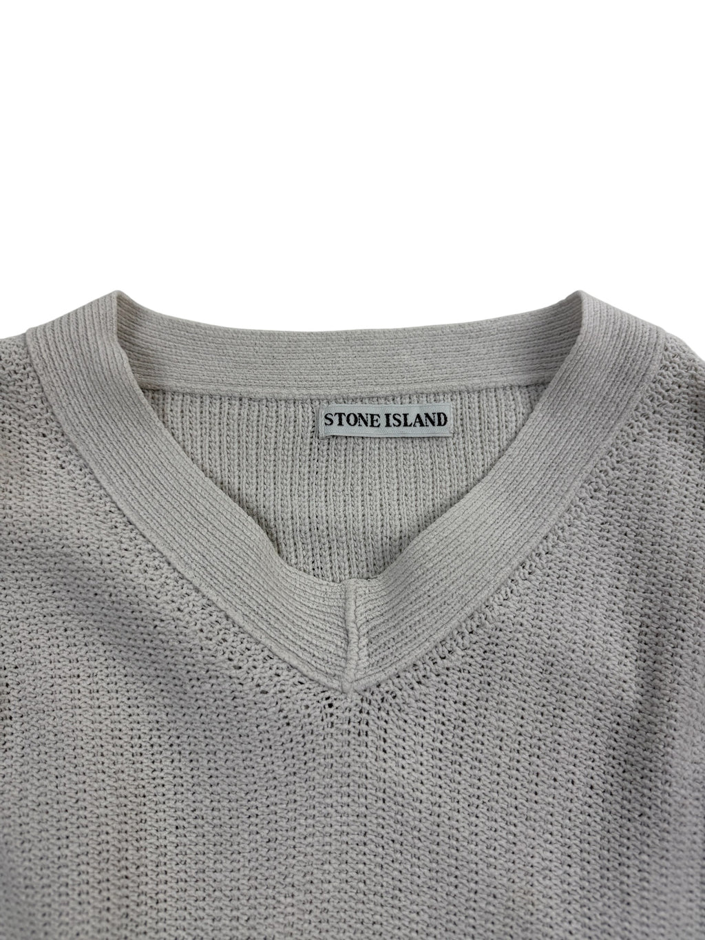 Stone Island AW99 Chenille Knit V-Neck Sweater