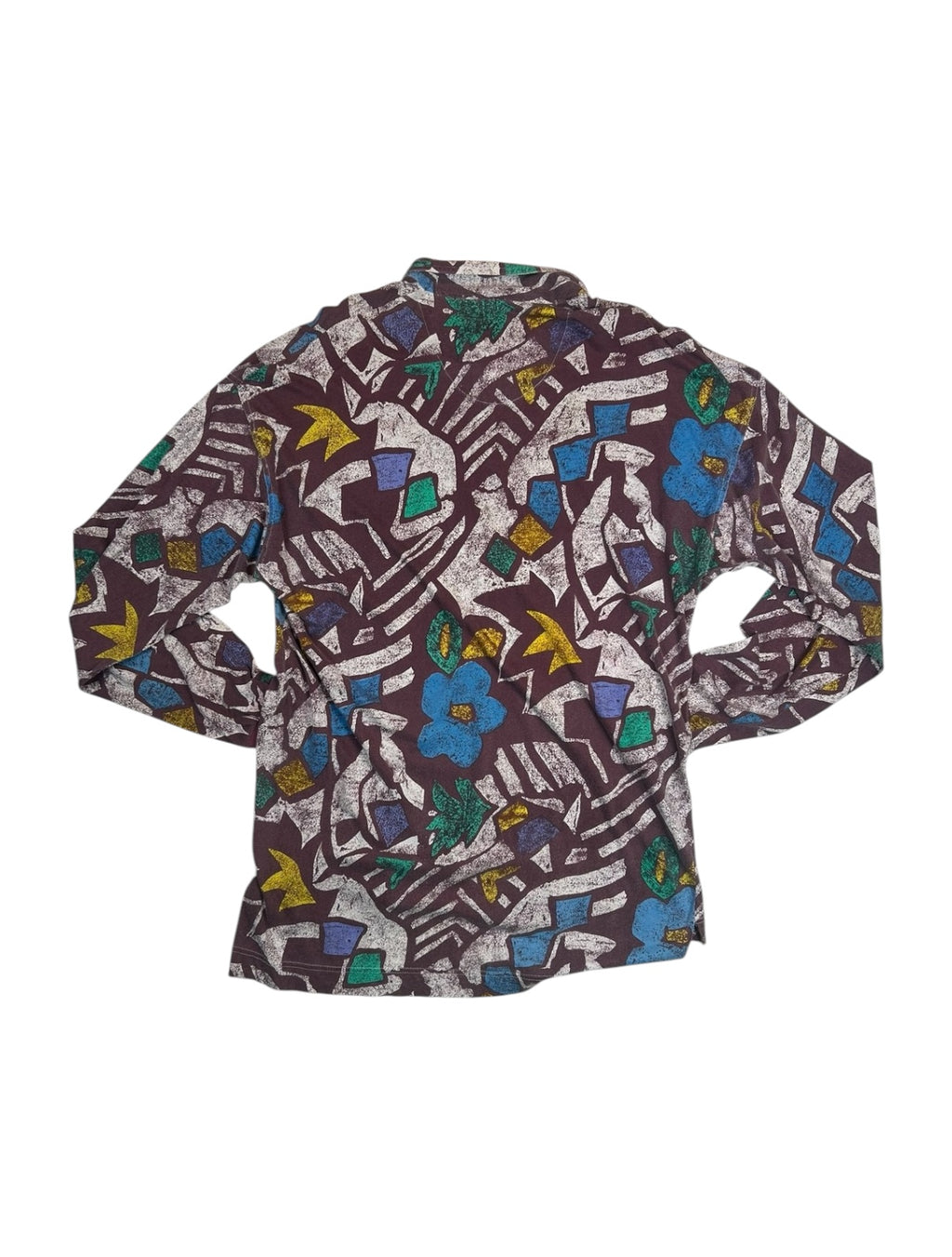 Nigel Cabourn Cricket Club 1980s Crazy Pattern Shirt