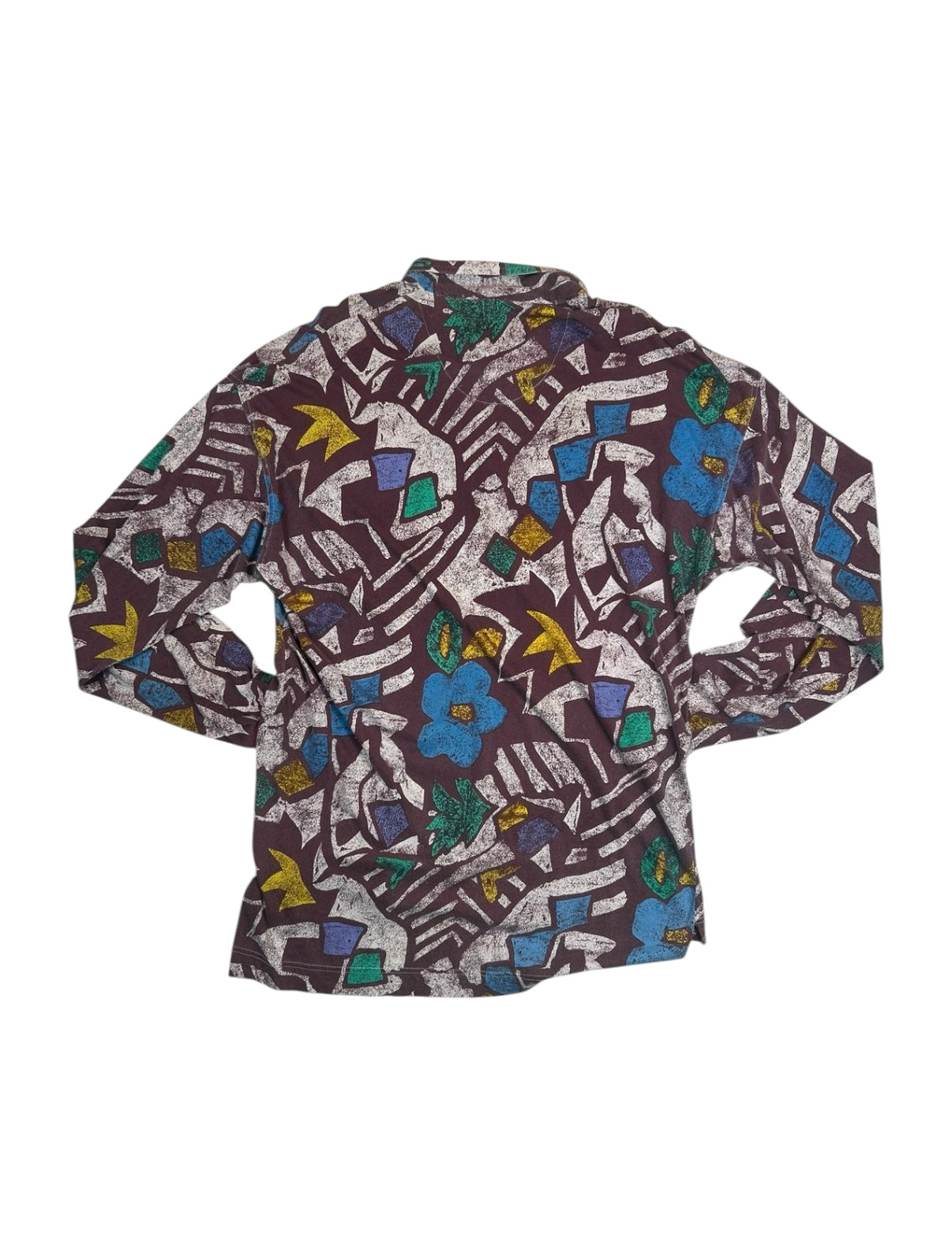 Nigel Cabourn Cricket Club 1980s Crazy Pattern Shirt
