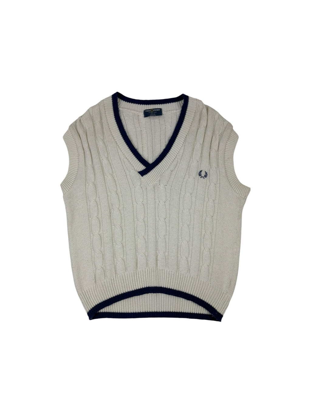 Fred Perry England 80’s Cable Vest Knit