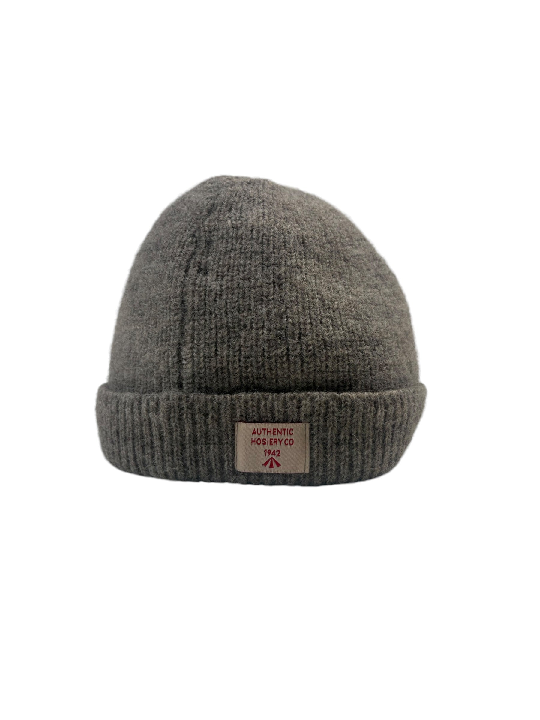 Nigel Cabourn Authentic Light Grey Solid Beanie