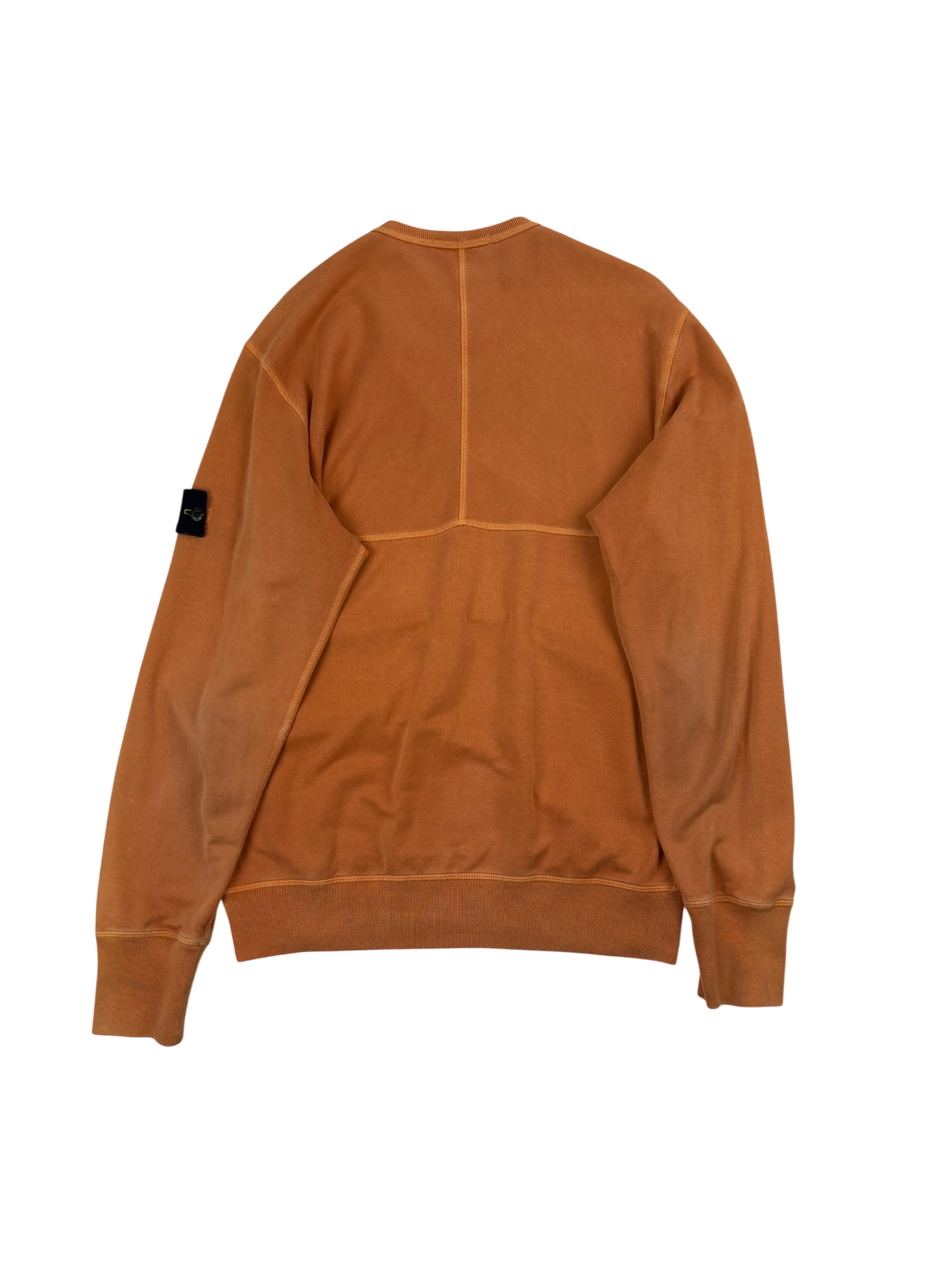 Stone Island Orange Crewneck Sweatshirt