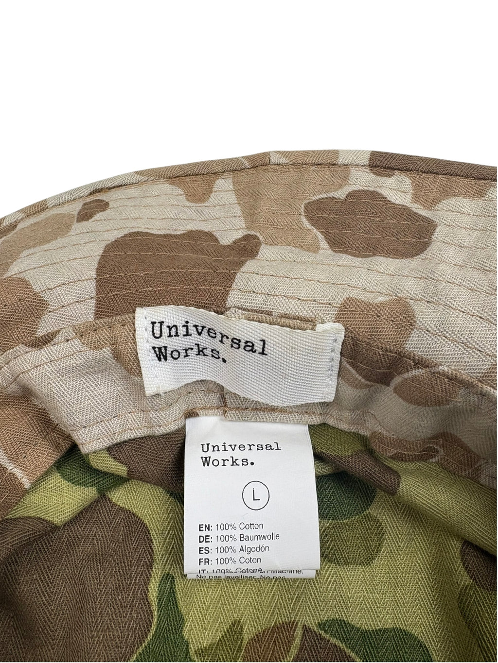 Universal Works Frogskin Camo Bucket Hat