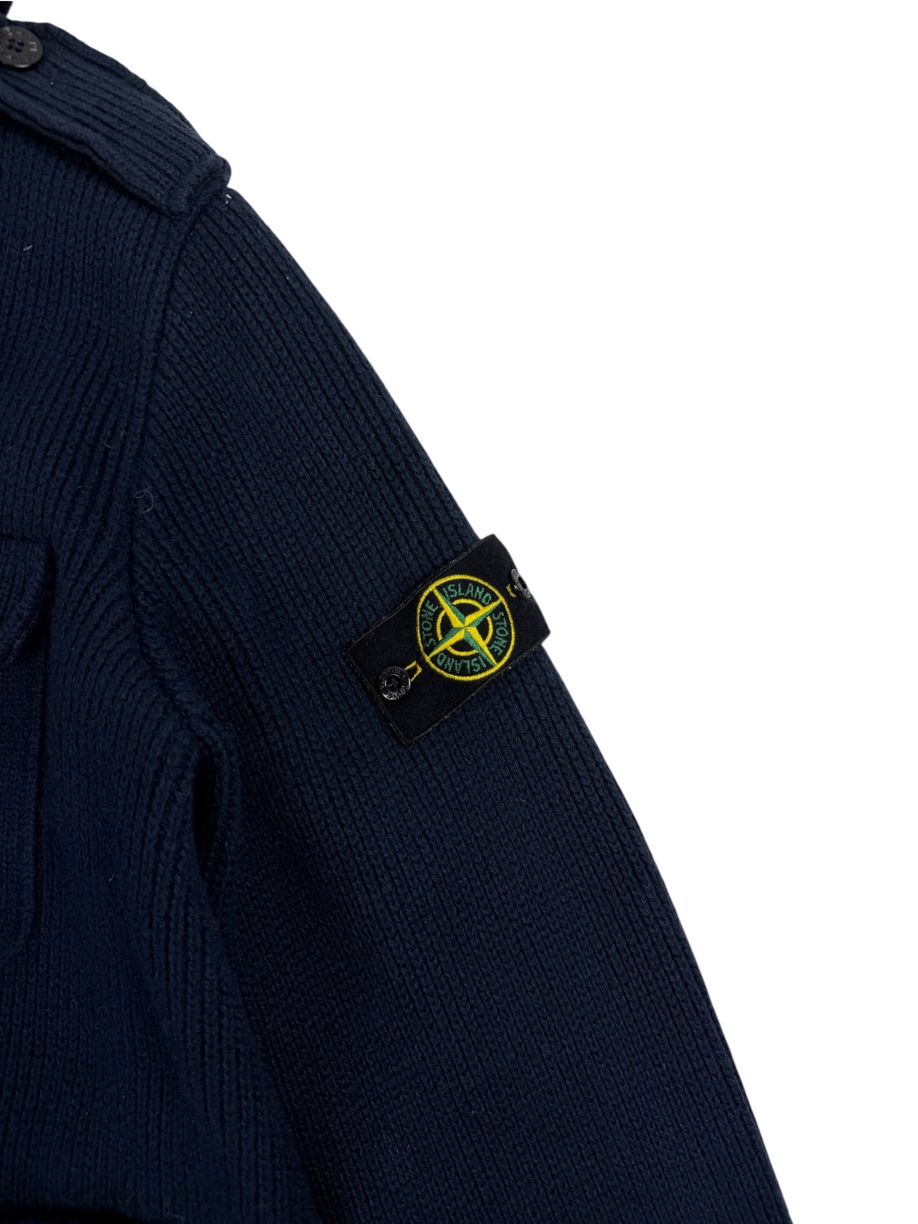 Stone Island Multi-Pocket Wool Knit Field Jacket