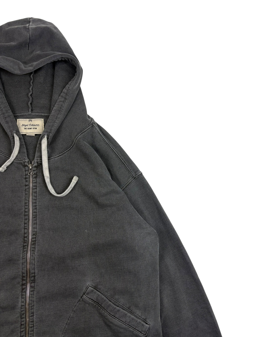 Nigel Cabourn Army Gym Zip Up Hoodie