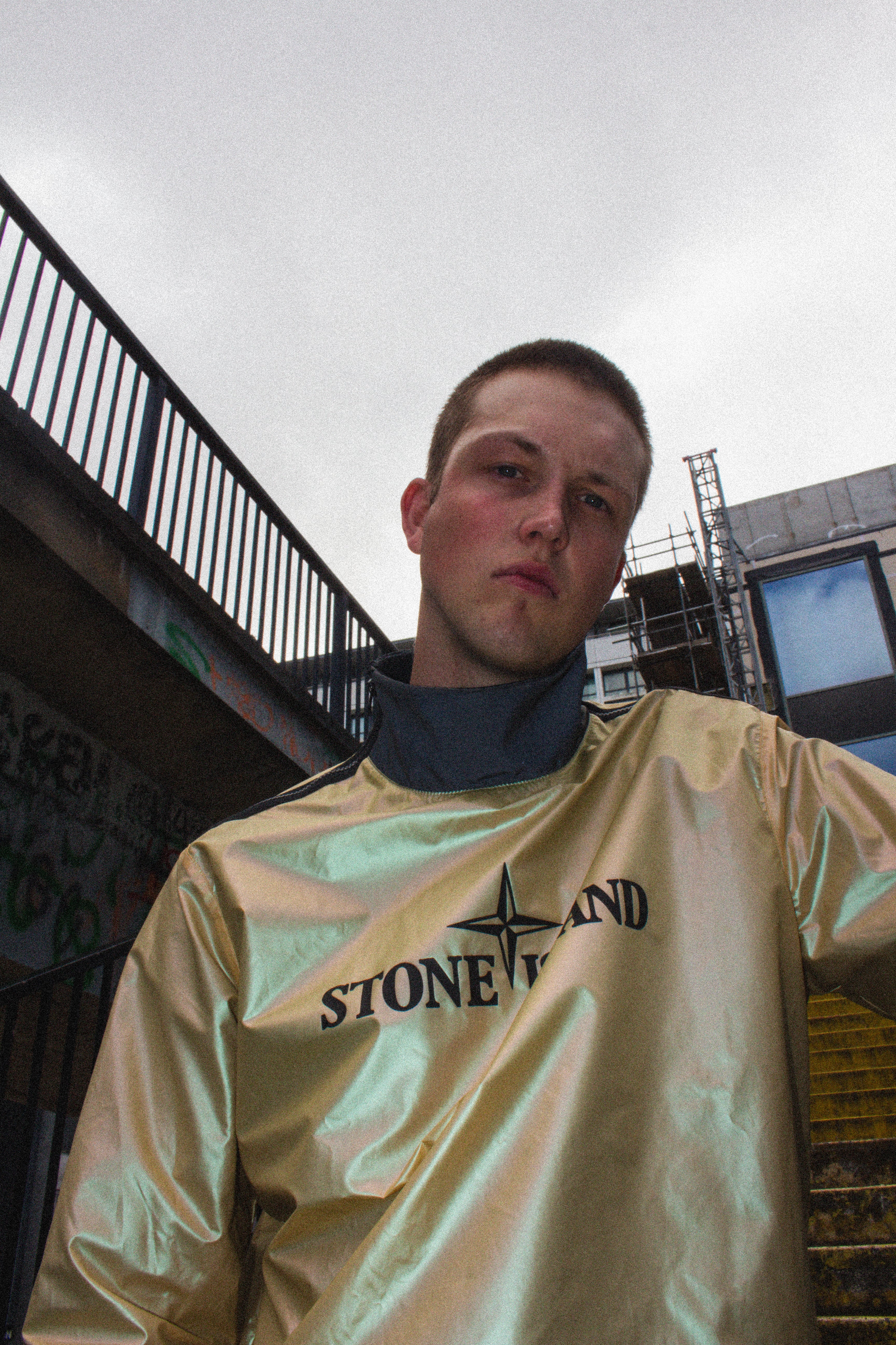 Stone Island Iridescent Tela Reflex Mat Smock