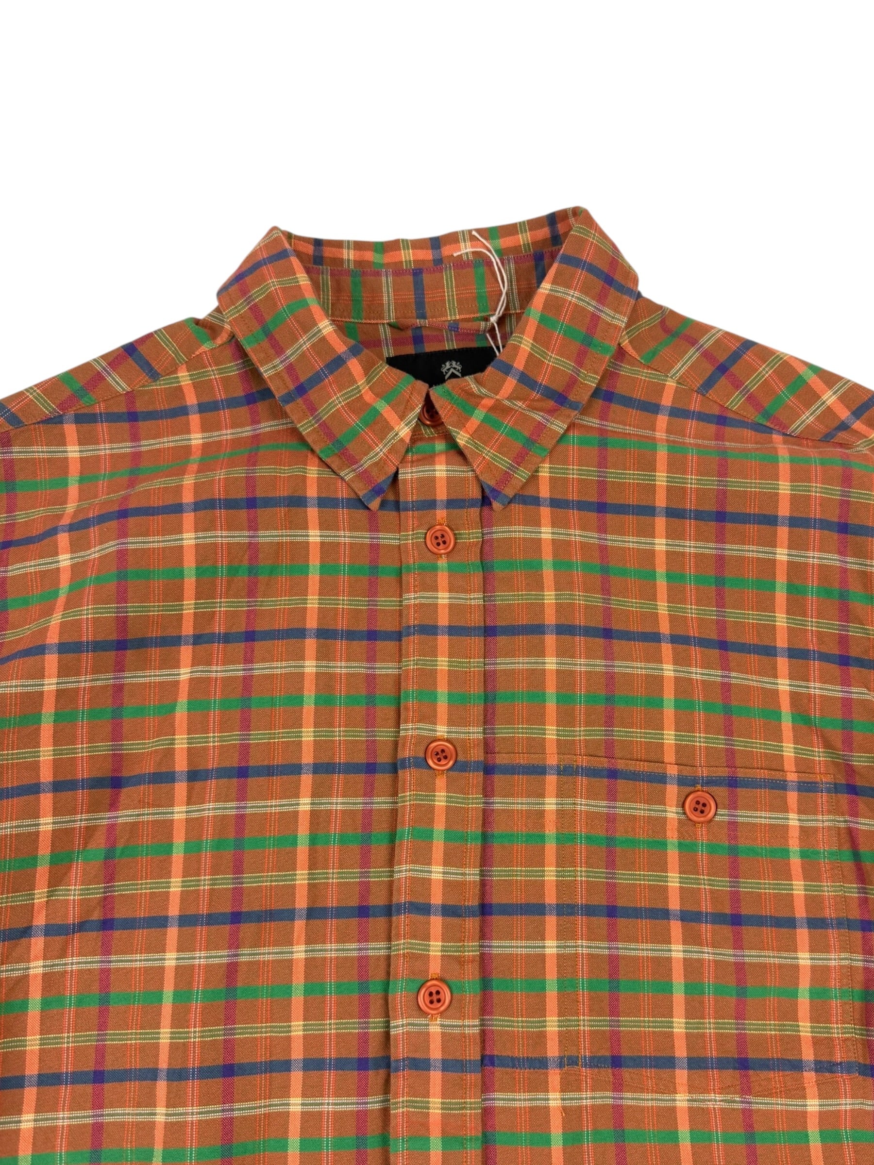 Nigel Cabourn Authentic Orange Check Shirt