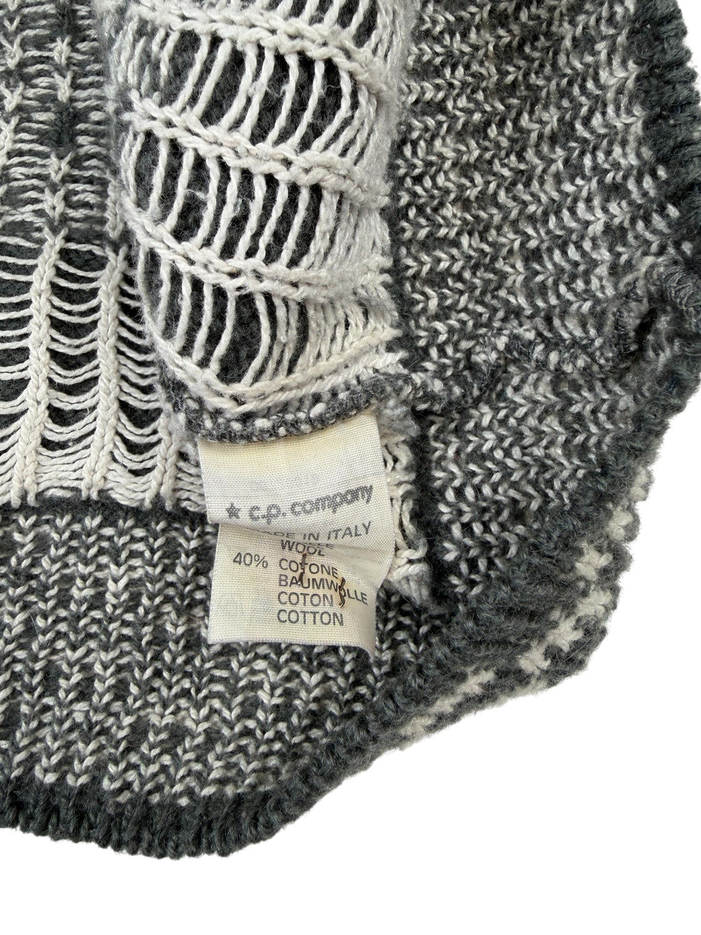 C.P. Company 1989 Jacquard Wool Knit Sweater