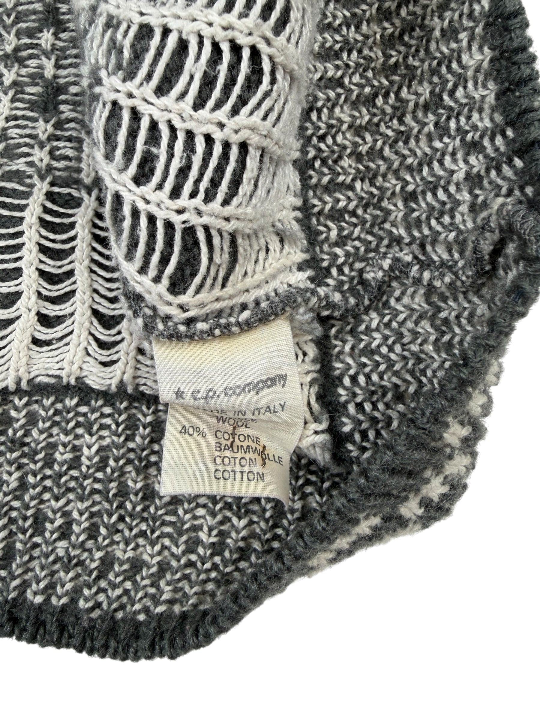 C.P. Company 1989 Jacquard Wool Knit Sweater
