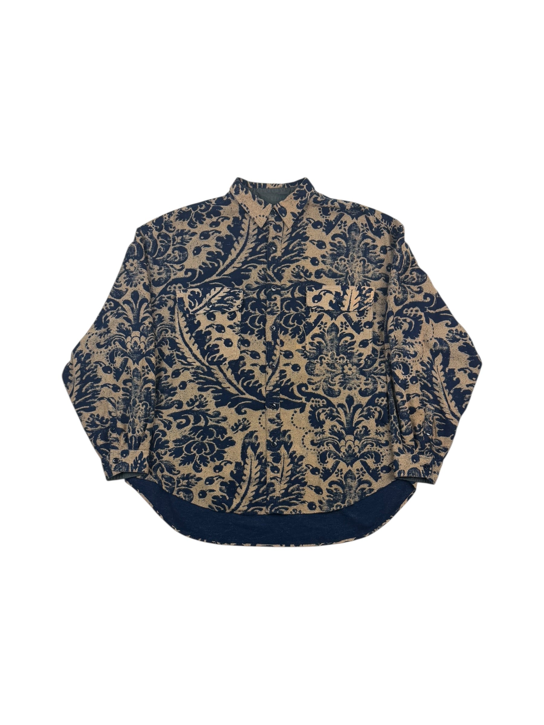 Kapital Maria Damask Big Silhouette Flannel Shirt