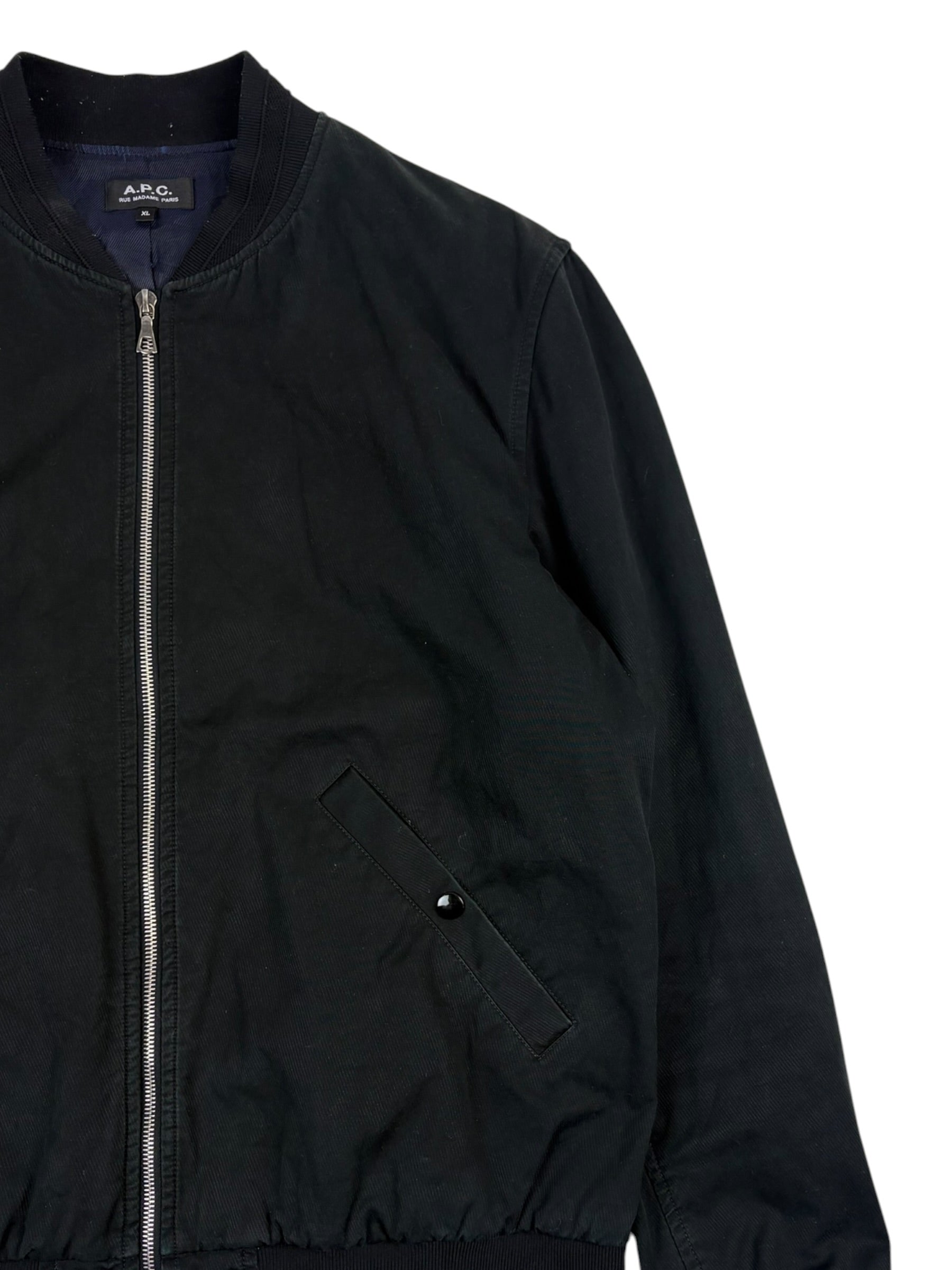 A.P.C Black Bomber Jacket