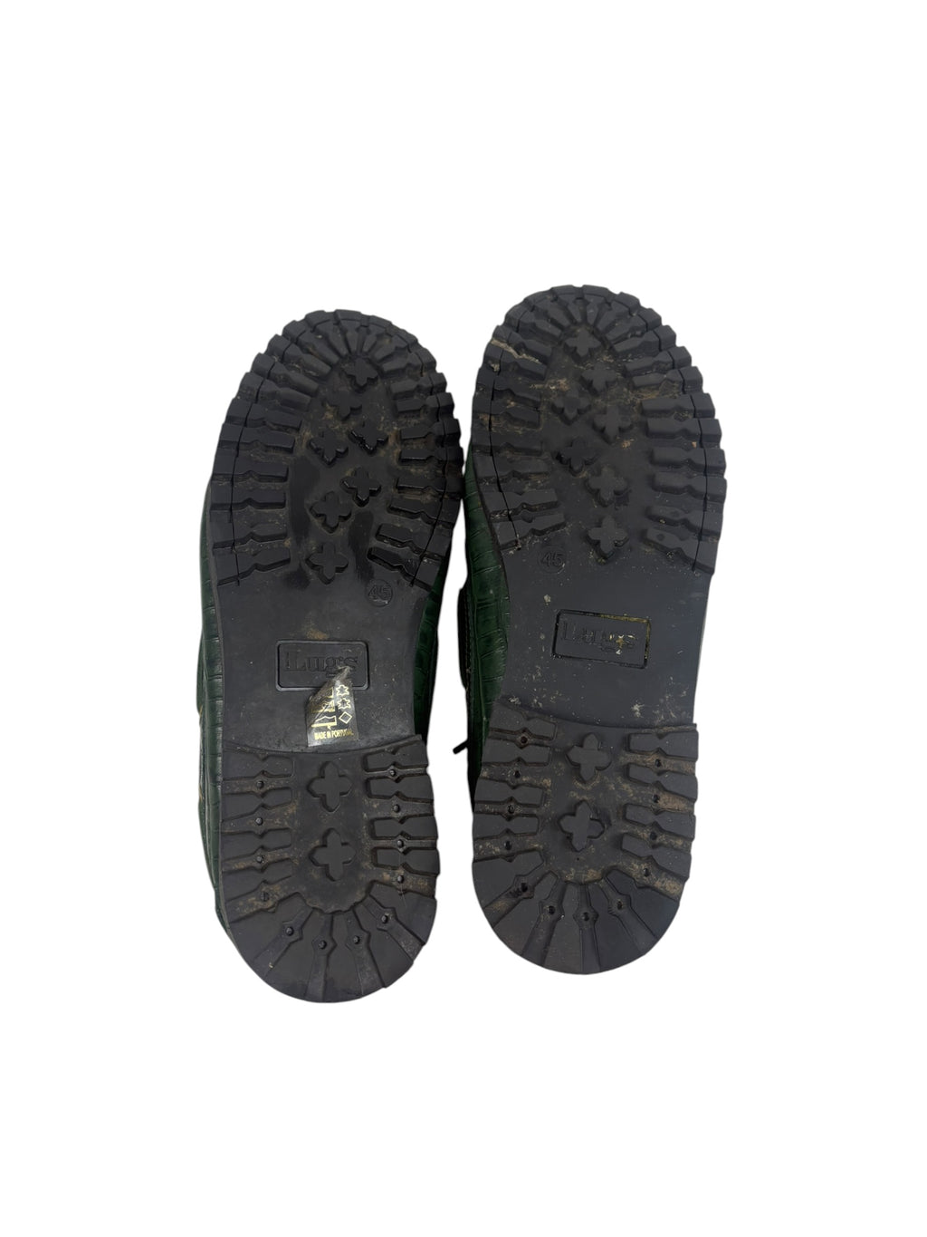 LUGS The Ally Deck Moss Croc Loafers
