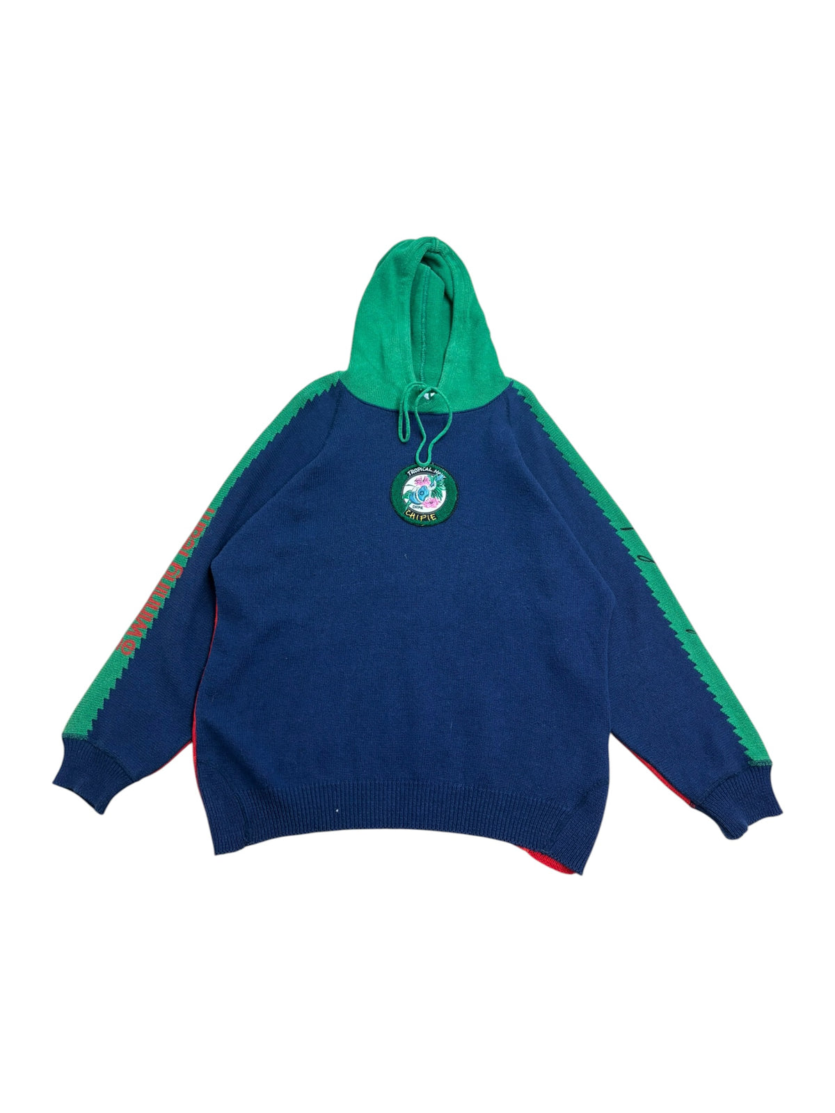 Chipie 90s 'Tropical Navy' Hooded Sweater