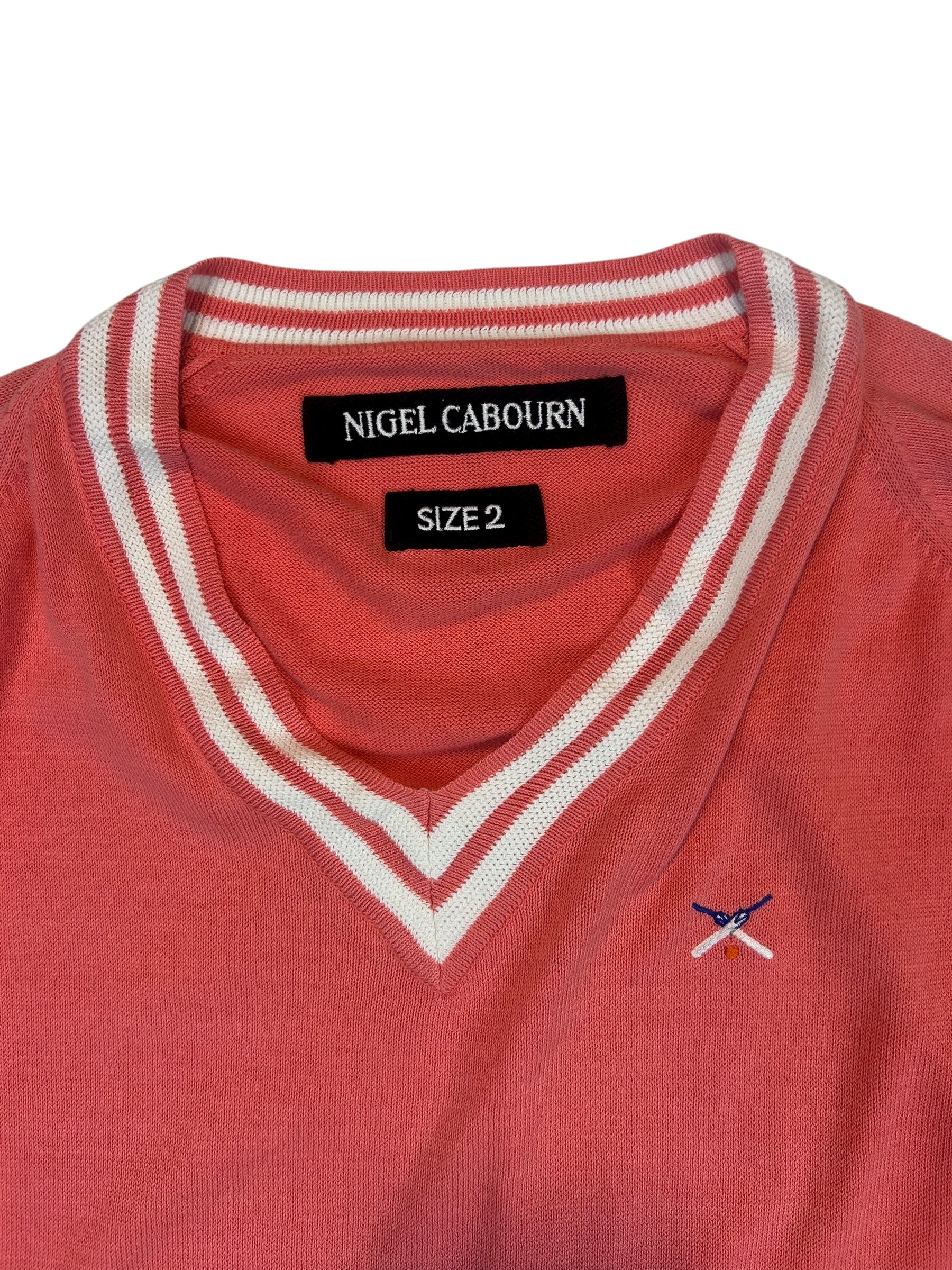 Nigel Cabourn Cricket Club 1980s V-Neck Sweater