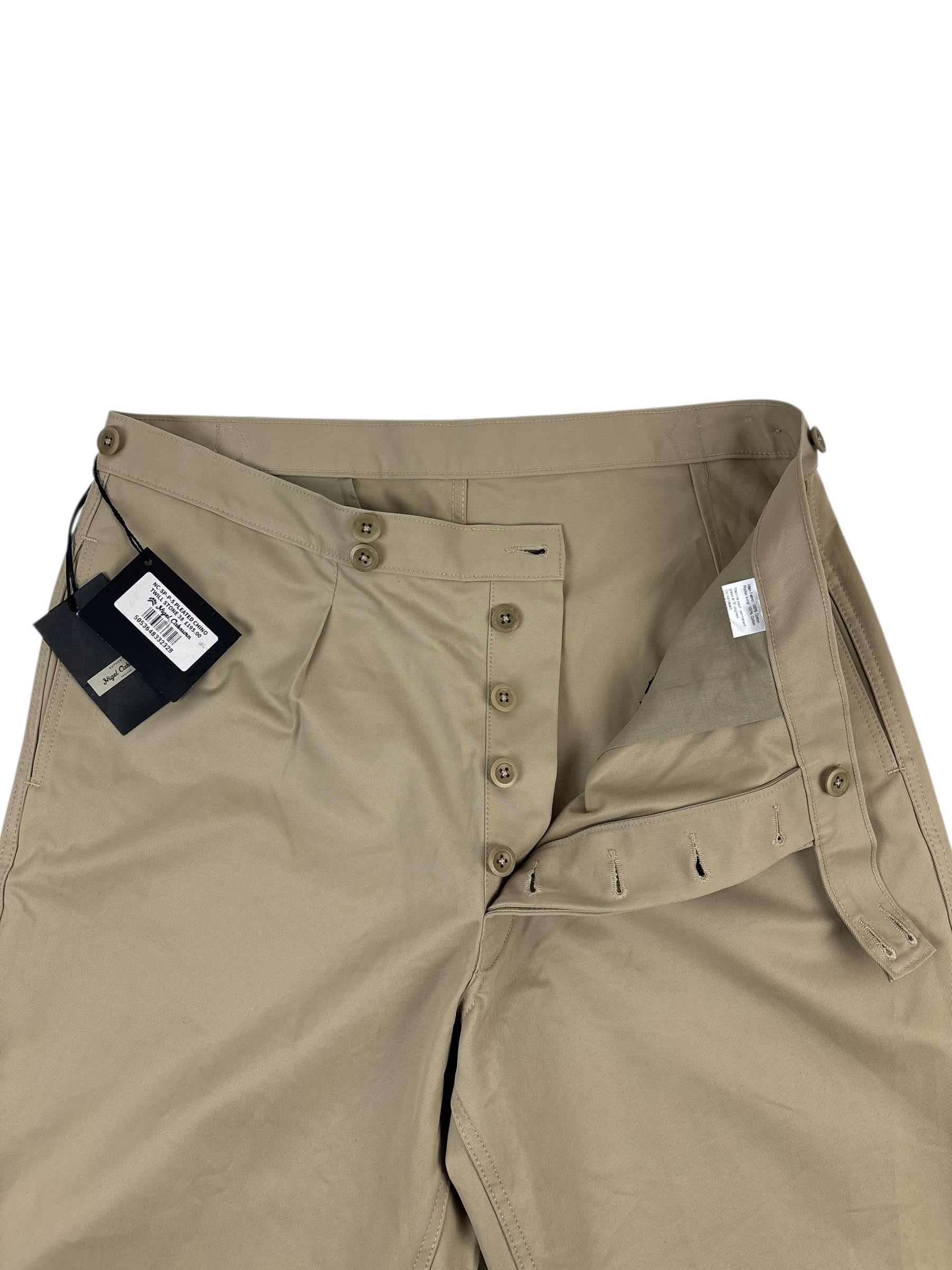 Nigel Cabourn Authentic Pleated Twill Chino