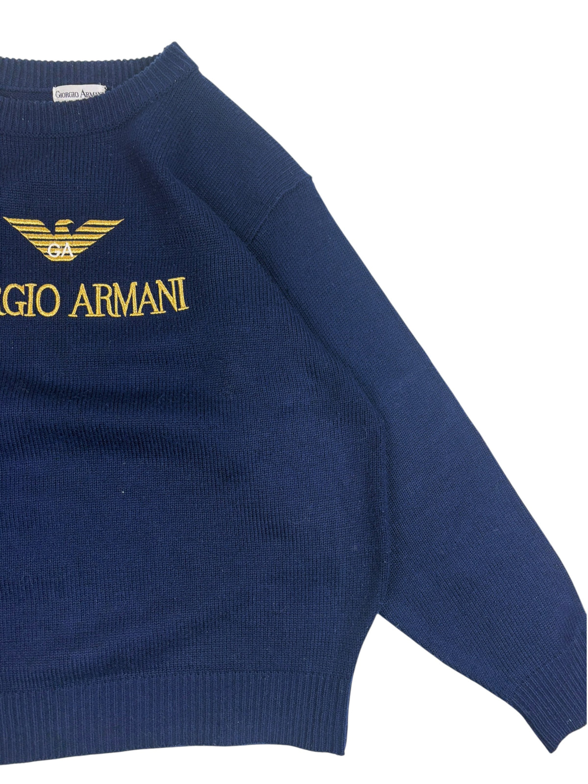 Giorgio Armani 80s Embroidered Knit
