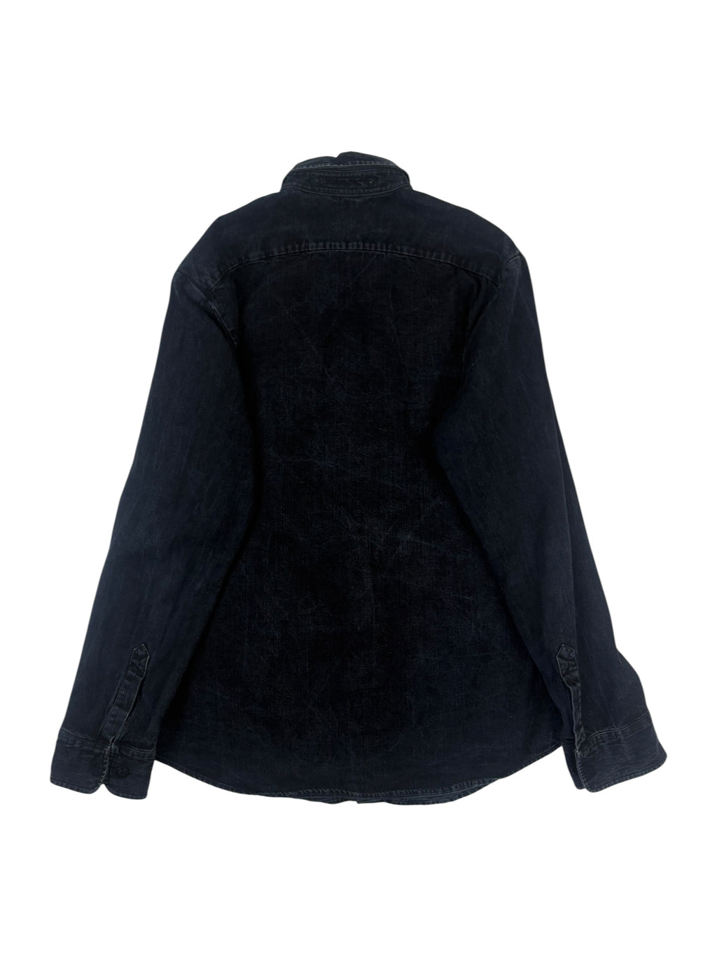 Stone Island Denims Black Washed Denim Shirt