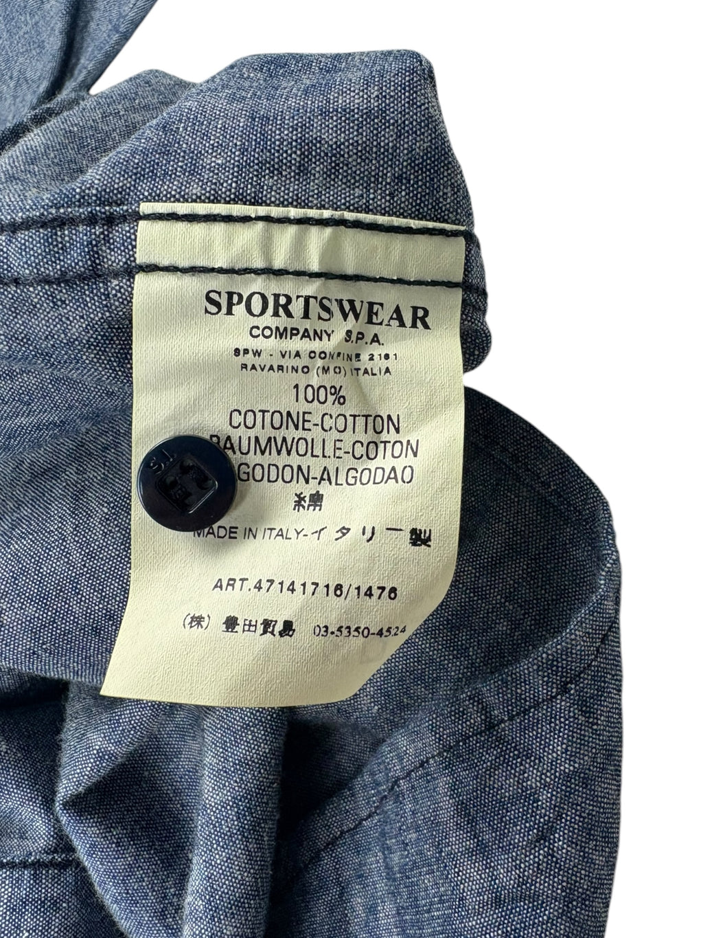 Stone Island Denims AW07 Chambray Shirt