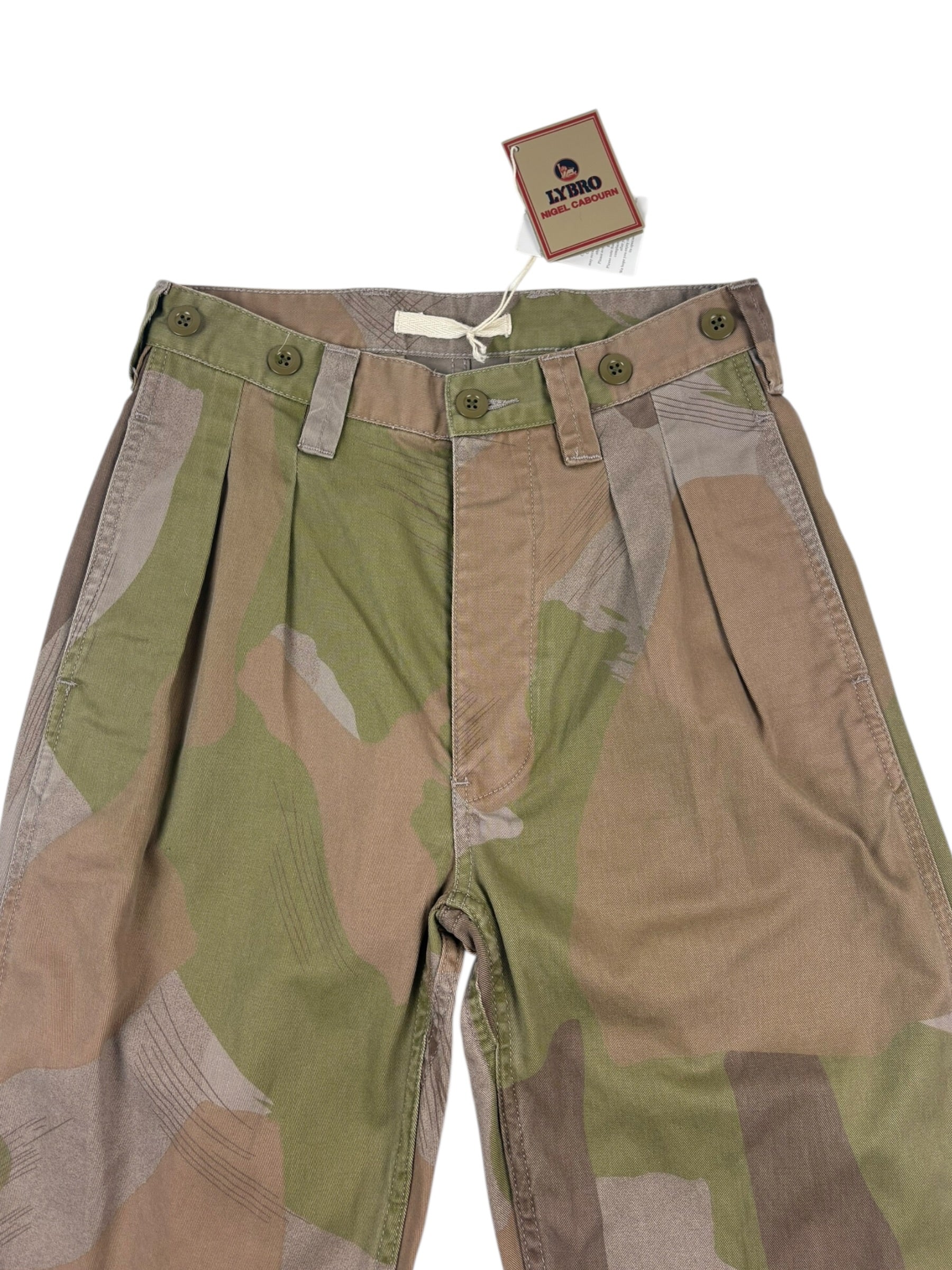 Nigel Cabourn Lybro Pleated Army Camo Pant