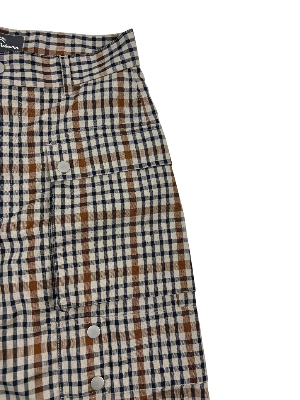 Nigel Cabourn Stone Check-4 Tool Shorts