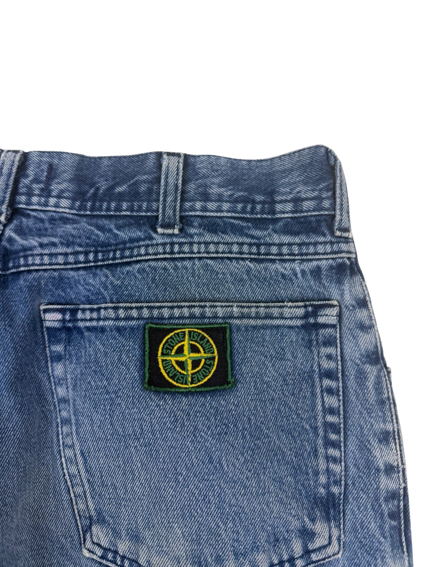 Stone Island 90s Stonewash Patch Jeans