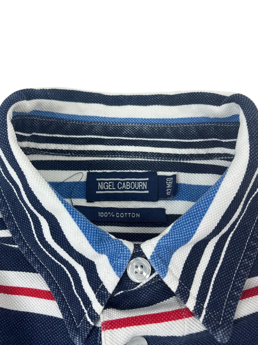 Nigel Cabourn Sportswear 90s Striped Polo Shirt