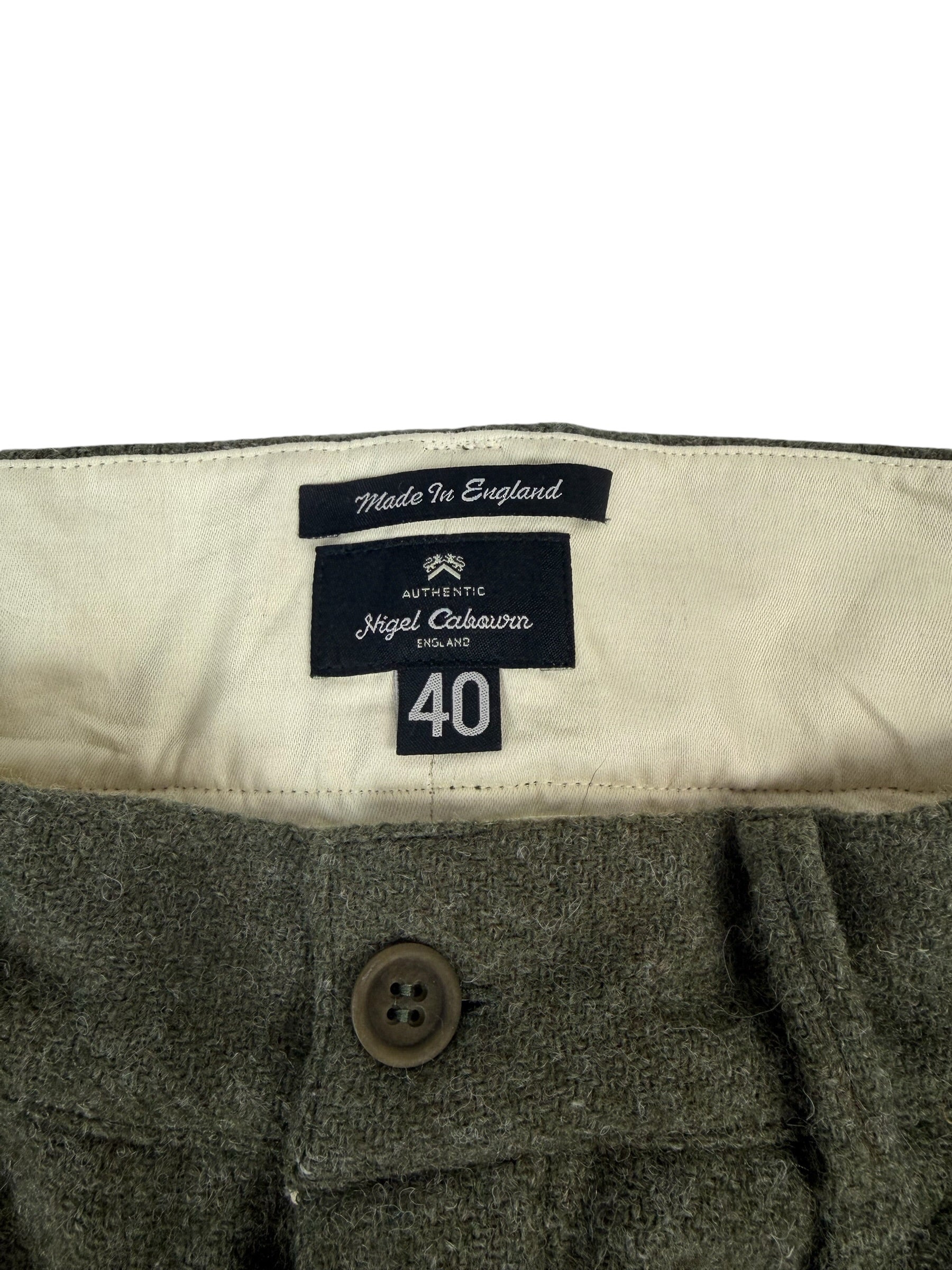 Nigel Cabourn Authentic Harris Tweed Wool Trousers