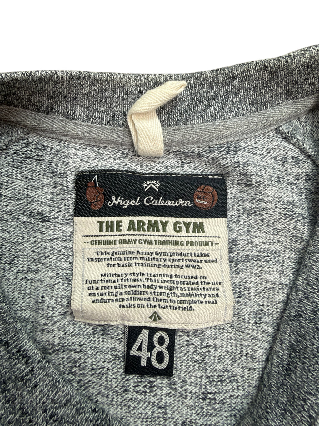 Nigel Cabourn Army Gym Short Sleeve Sweatshirt