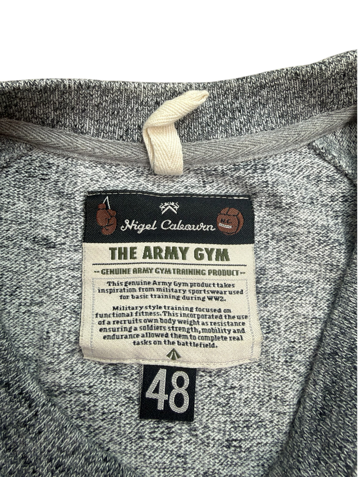 Nigel Cabourn Army Gym Short Sleeve Sweatshirt