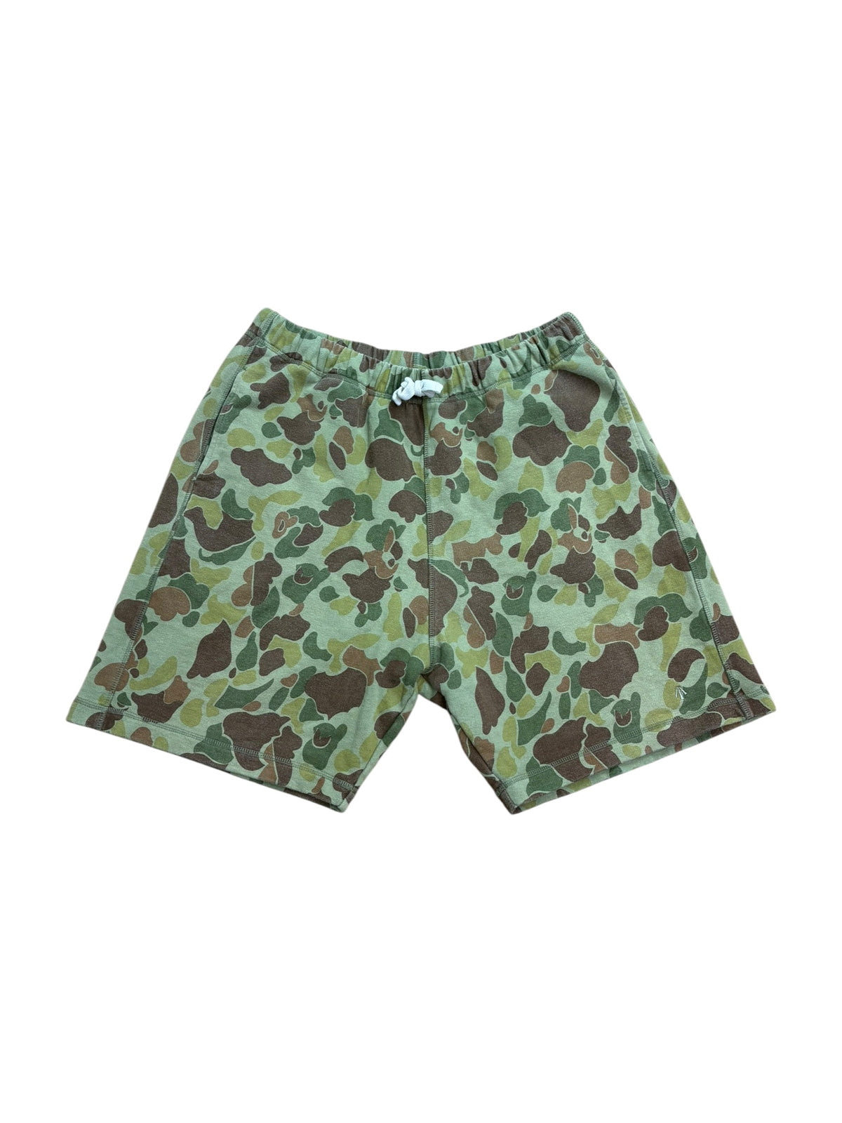 Nigel Cabourn Army Gym US Camo Drawstring Sweat Shorts