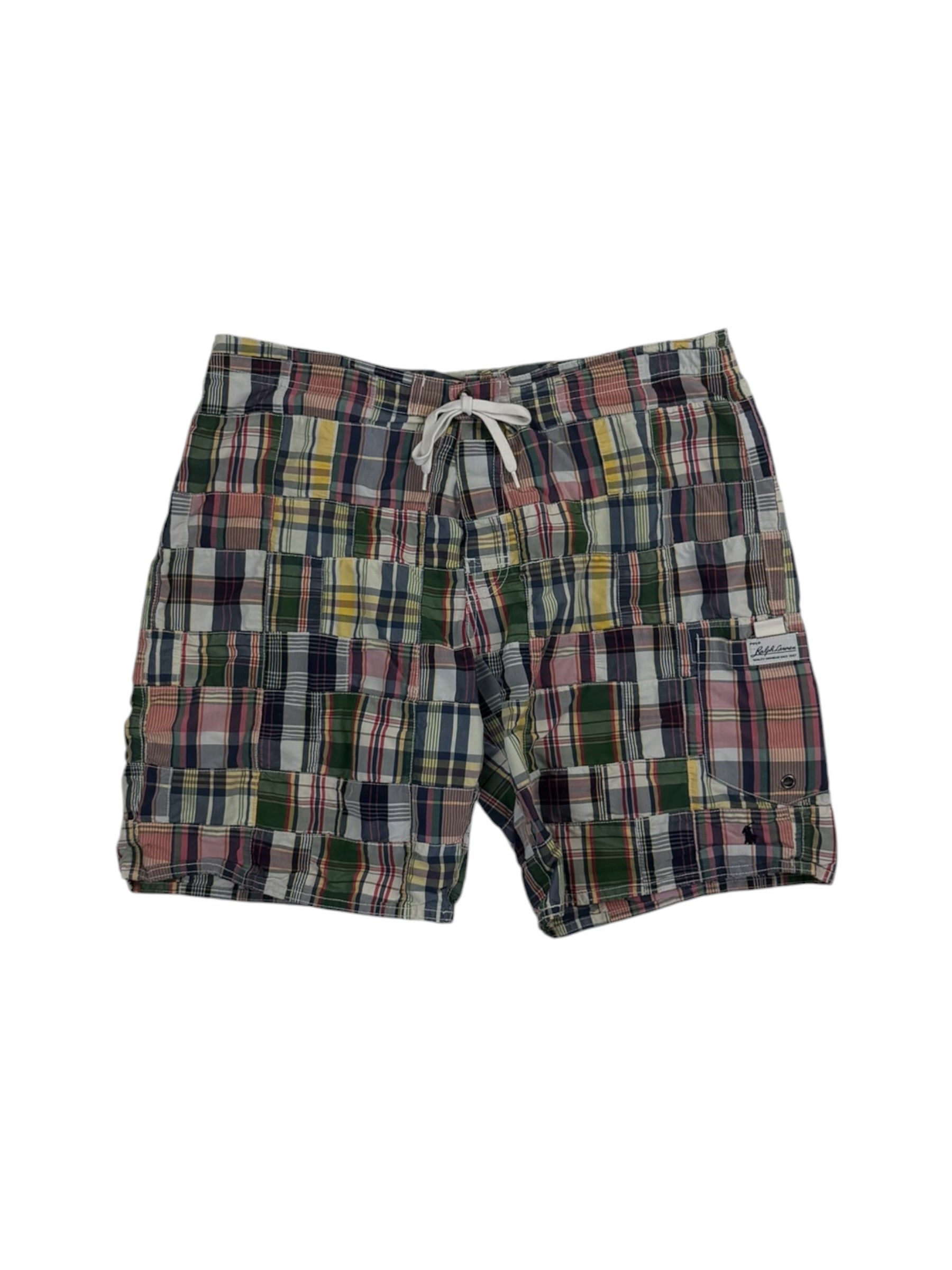 Polo Ralph Lauren Patchwork Madras Swim Trunks