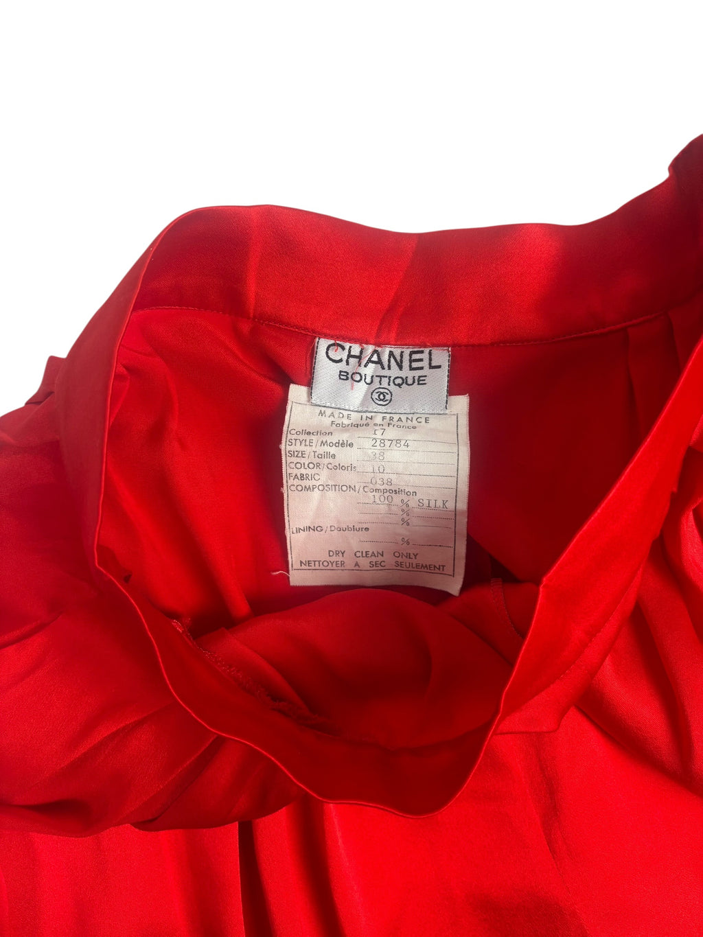 Chanel Boutique Spring / 1983 Silk Blouse, Trouser & Belt Set