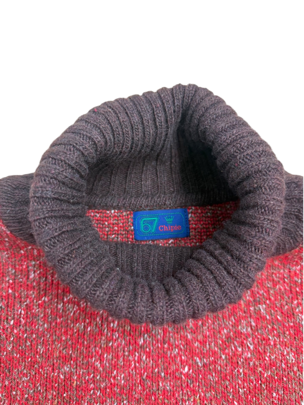 Chipie 90s Heavyweight Roll Neck Marled Knit