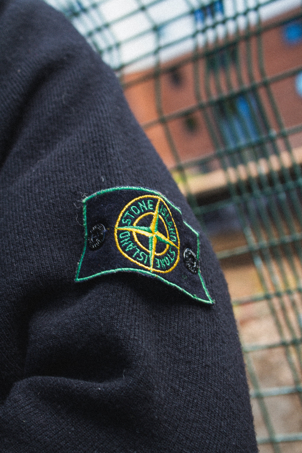 Stone Island AW98 Wool Blend Mock Neck Sweater