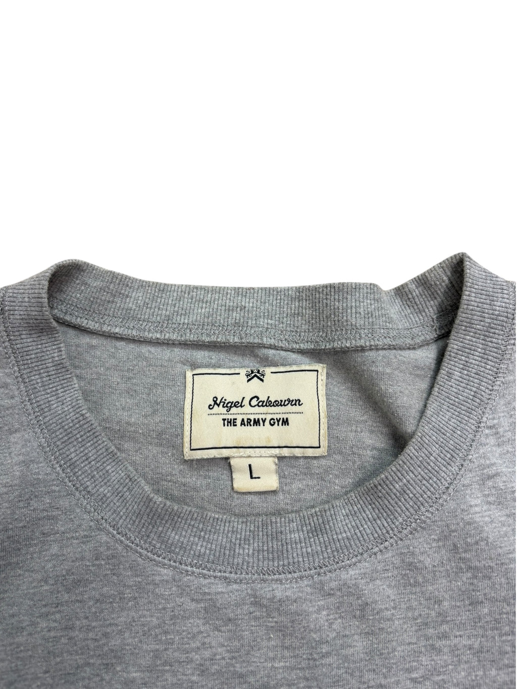 Nigel Cabourn Army Gym Globe Embroidered T-Shirt
