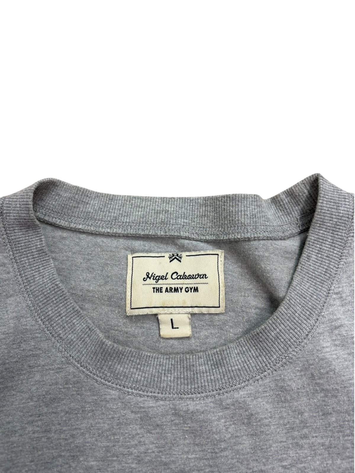 Nigel Cabourn Army Gym Globe Embroidered T-Shirt