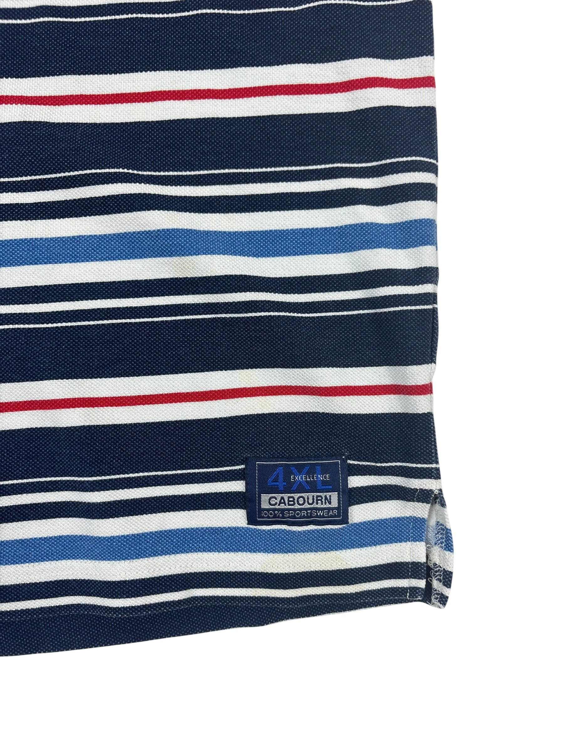 Nigel Cabourn Sportswear 90s Striped Polo Shirt