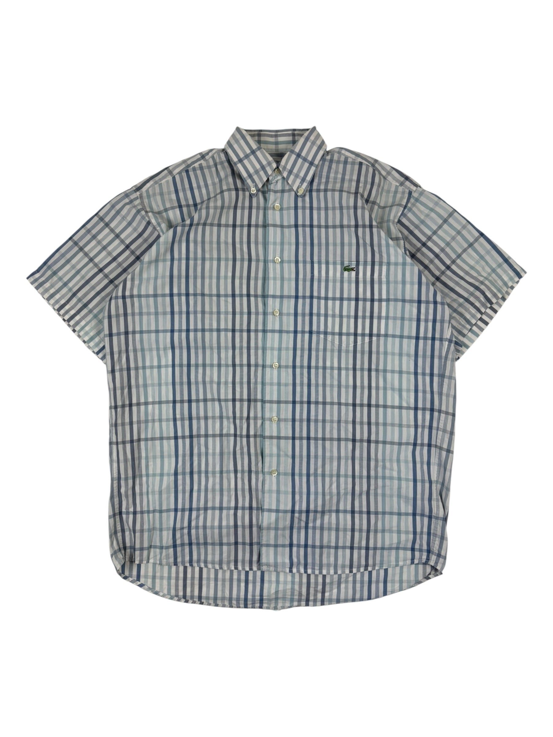Lacoste 90s Short Sleeve Checkered Shirt
