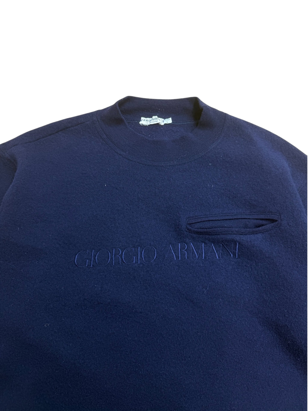 Giorgio Armani 90s Wool Pocket Sweater