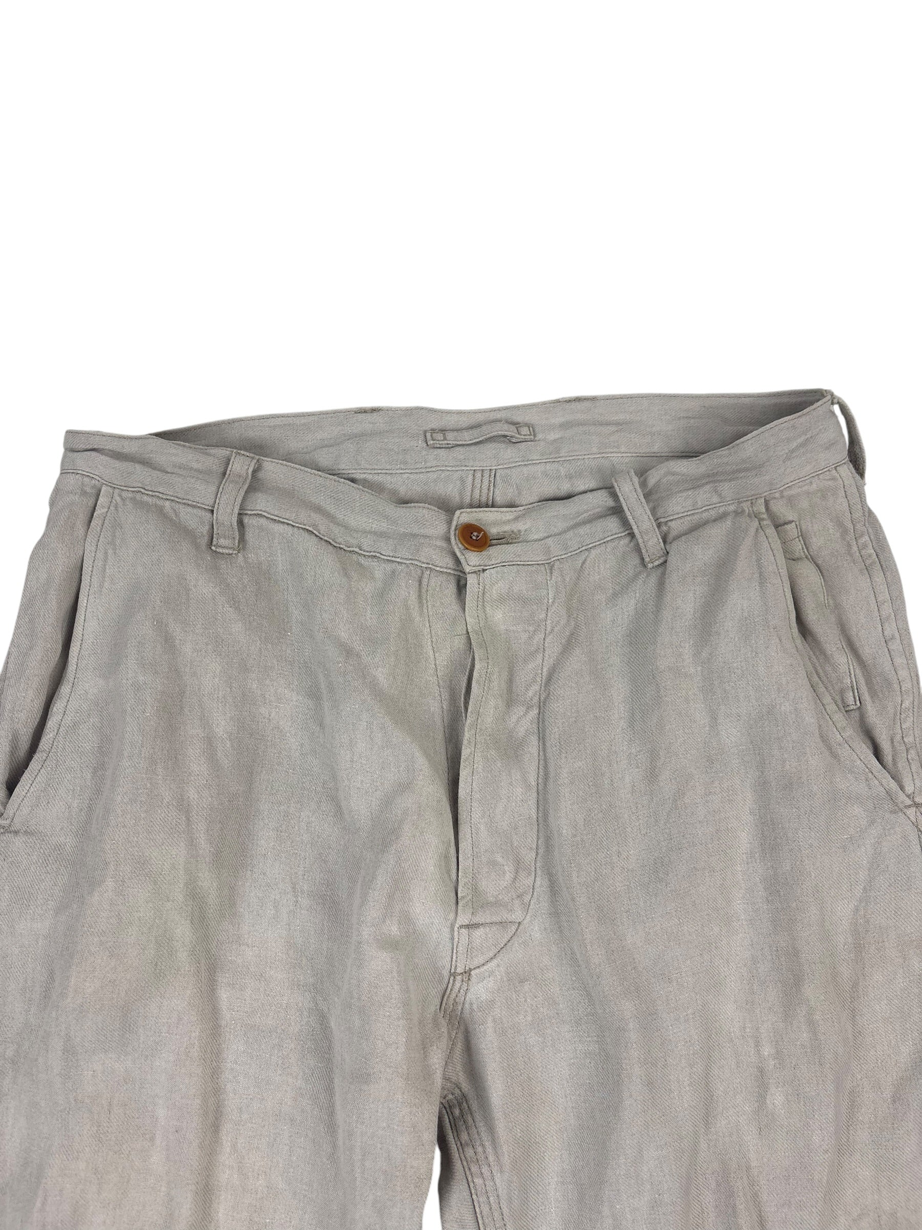 Nigel Cabourn Authentic Linen Tapered Trousers