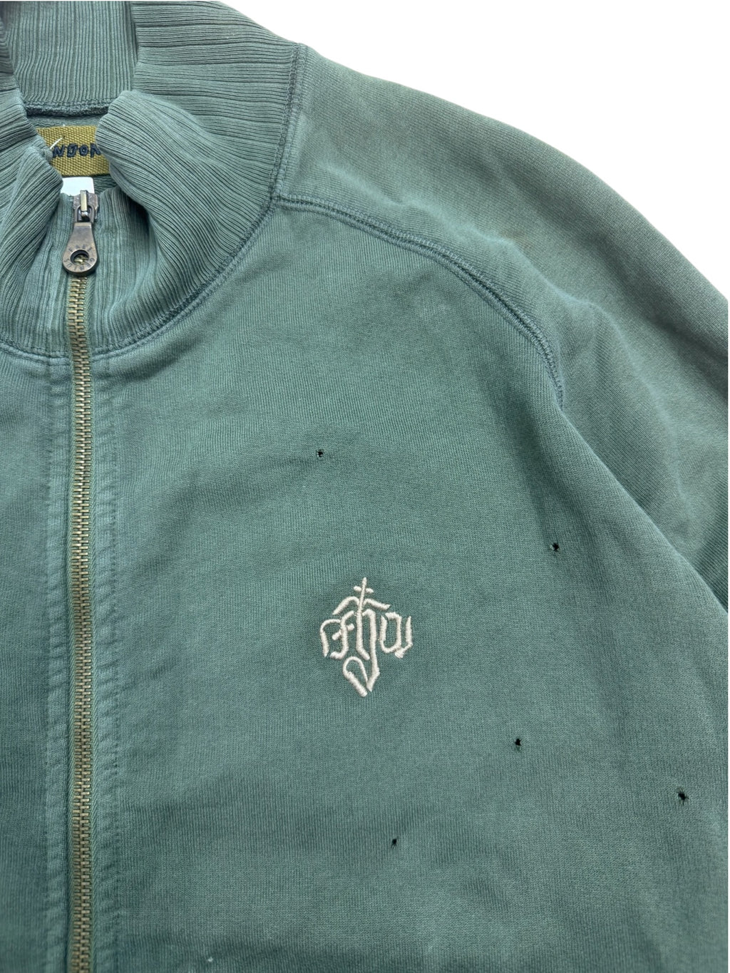 Fake London Genius 2000s Zip-Up Sweatshirt