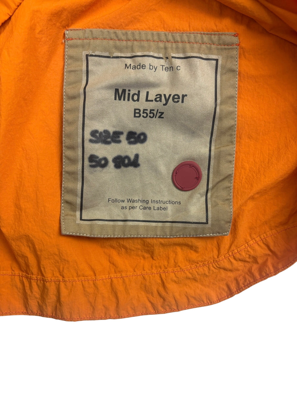 Ten C Garment Dyed Pocket Zip-Up Shirt Jacket