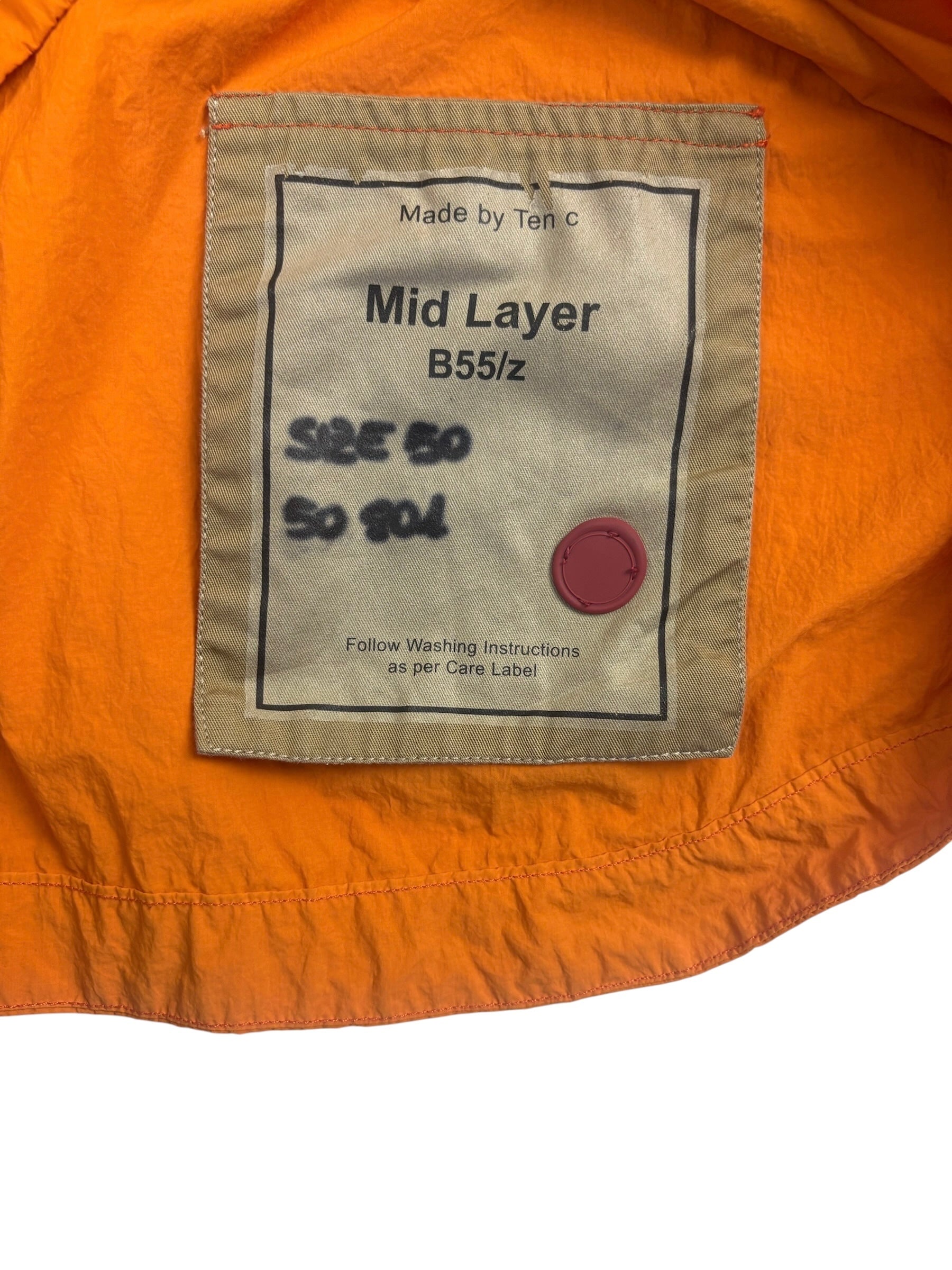Ten C Garment Dyed Pocket Zip-Up Shirt Jacket