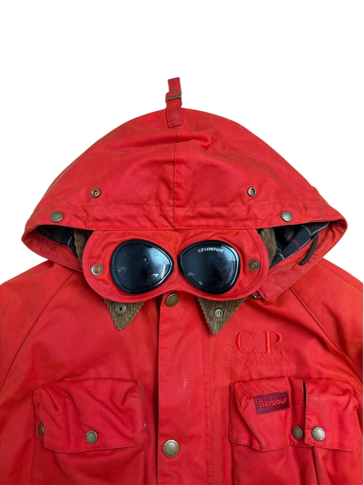 Barbour x C.P. Company Creel Waxed Goggle Jacket