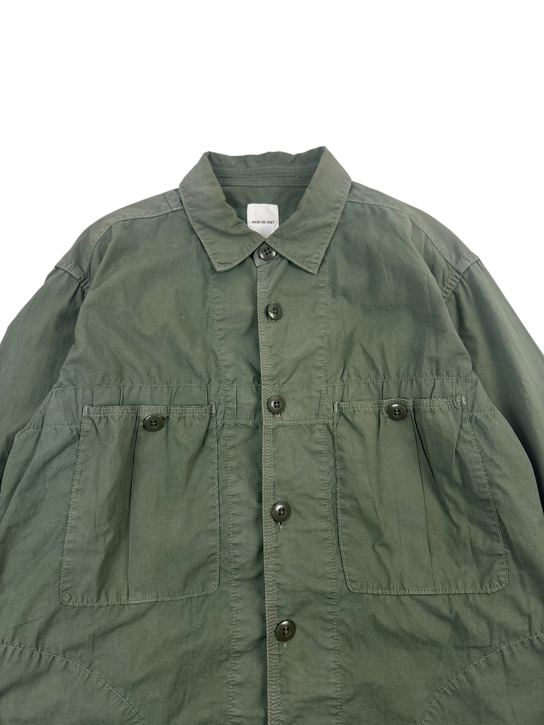 Sage De Cret Utility Work Shirt Jacket