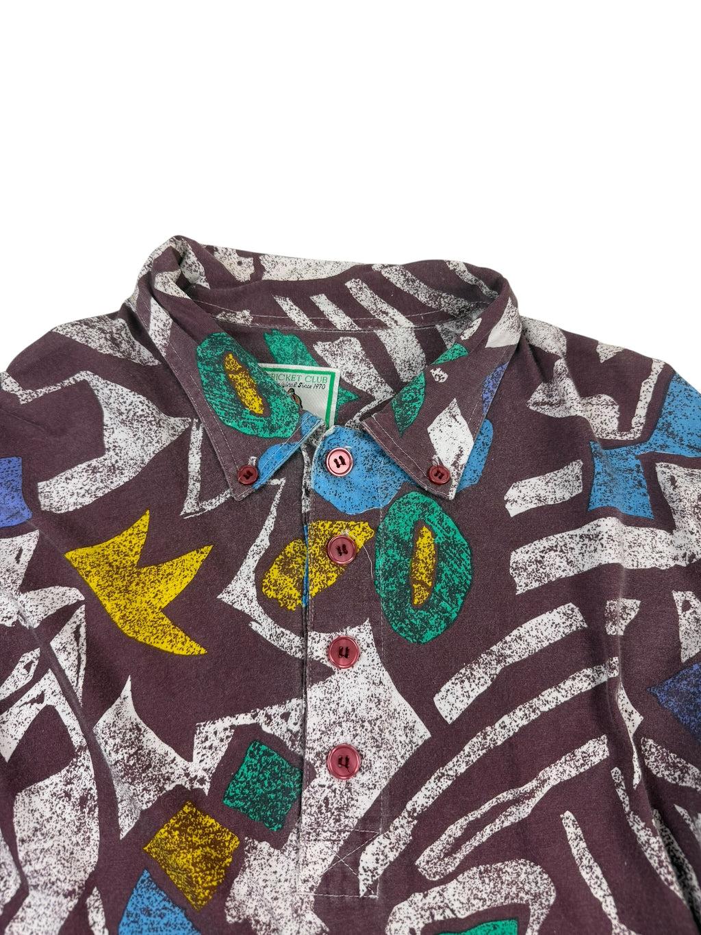 Nigel Cabourn Cricket Club 1980s Crazy Pattern Shirt